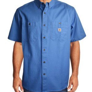 Men's CARHARTT RUGGED FLEX® Relaxed Fit Midweight Short Sleeve Canvas LARGE